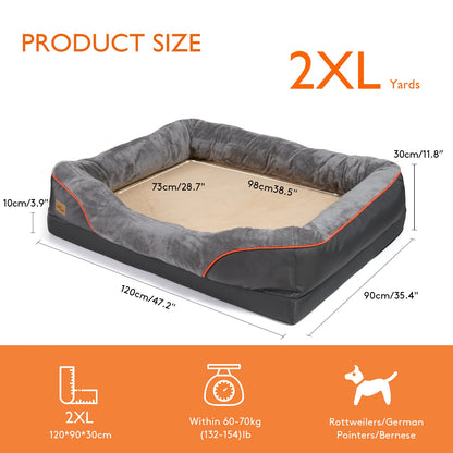 Large Dog Bed Comfortable, with Removable Washable Cover