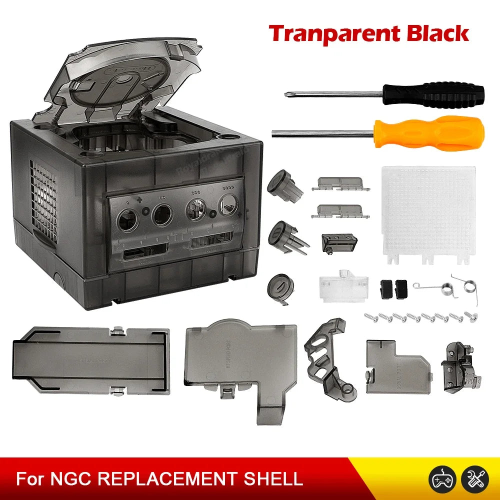 Replacement Housing Shell Transparent Case Box For Gaming Console