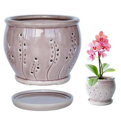 Ceramic Orchid Pot