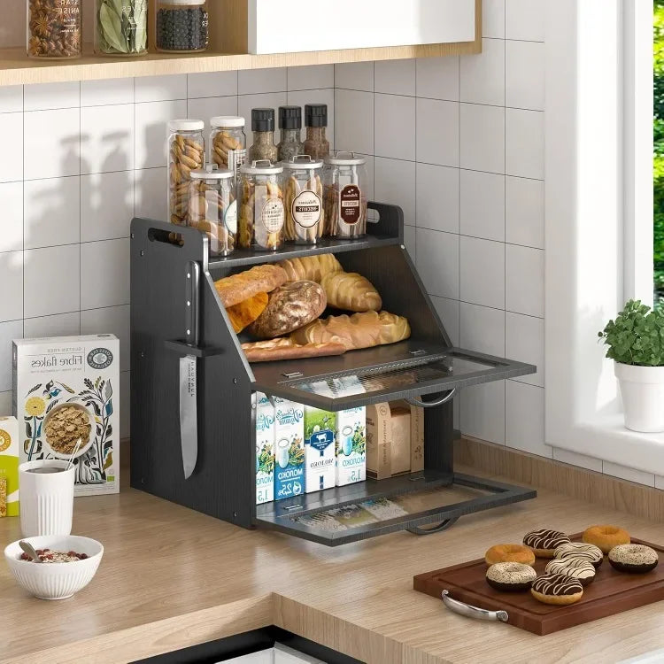 Bread Box for Kitchen Storage Container