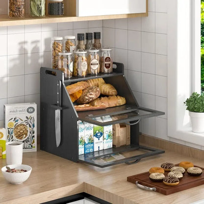 Bread Box for Kitchen Storage Container