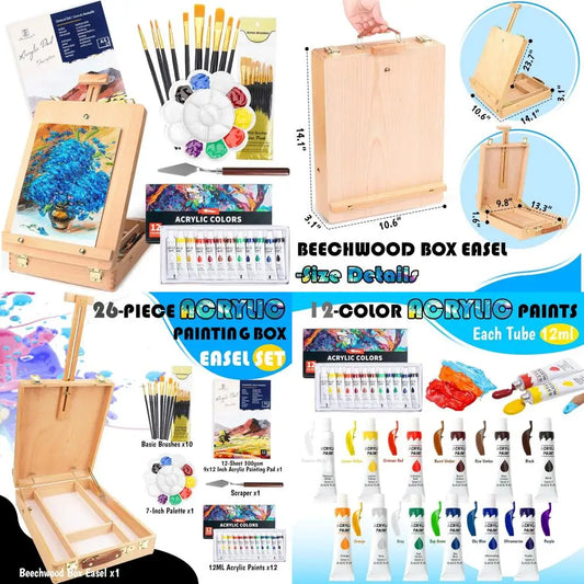 Tabletop Art Easel Box Set
