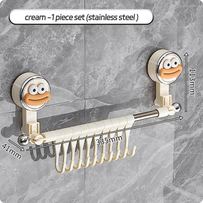 Wall Mounted Towel Bar Storage Rack