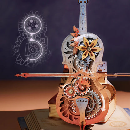 Magic Cello 3D Puzzles Wooden Music Box