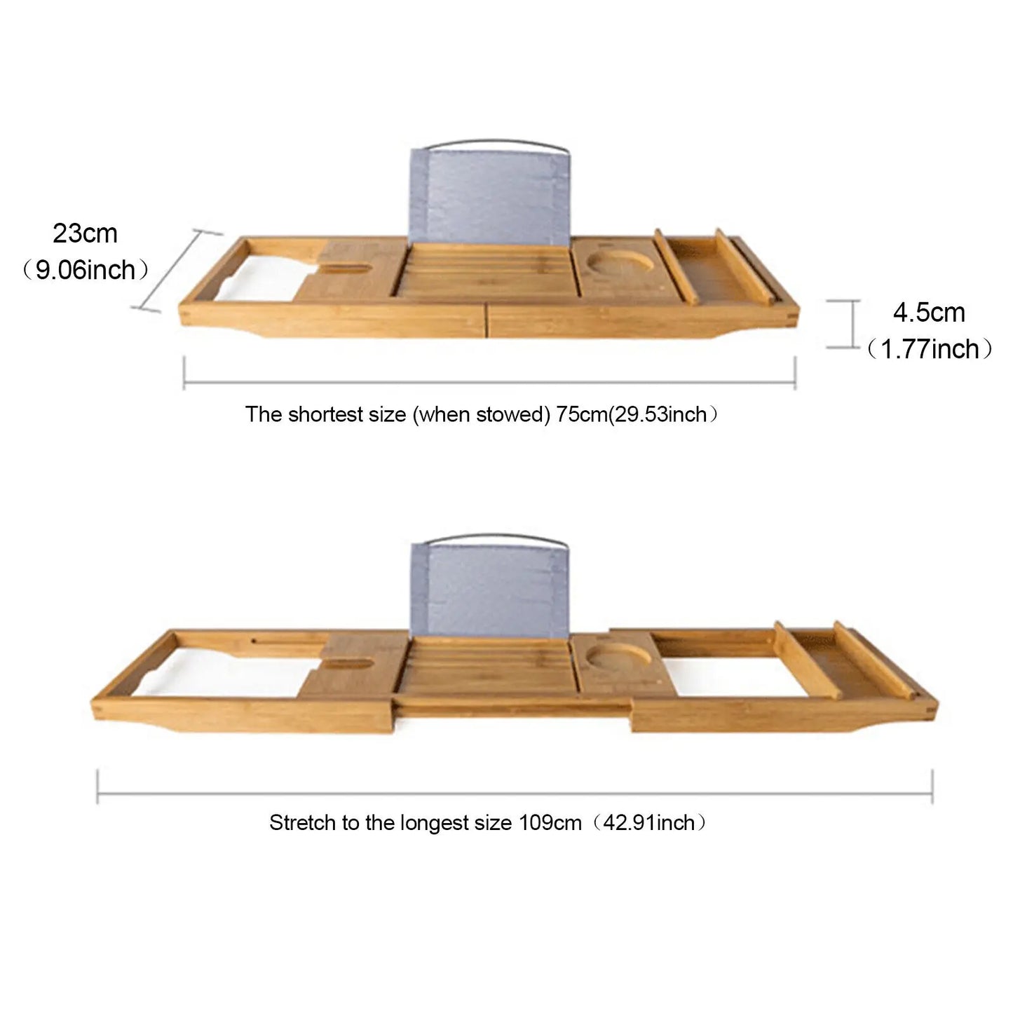 Bamboo Shelf Bath Holder