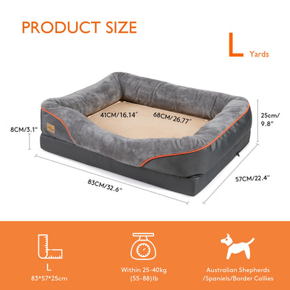 Large Dog Bed Comfortable, with Removable Washable Cover